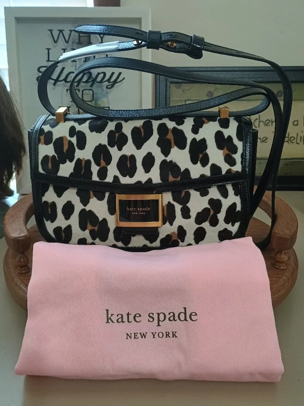 Kate Spade KATY Leopard Haircalf Shoulder/Crossbody